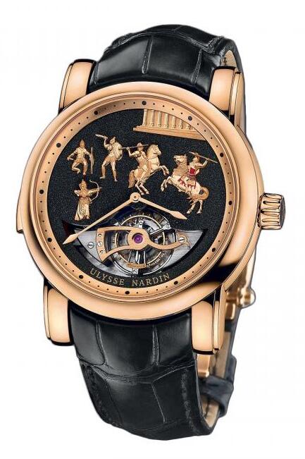 Ulysse Nardin Classic Alexander the Great Rose Gold Replica Watch Price 786-90